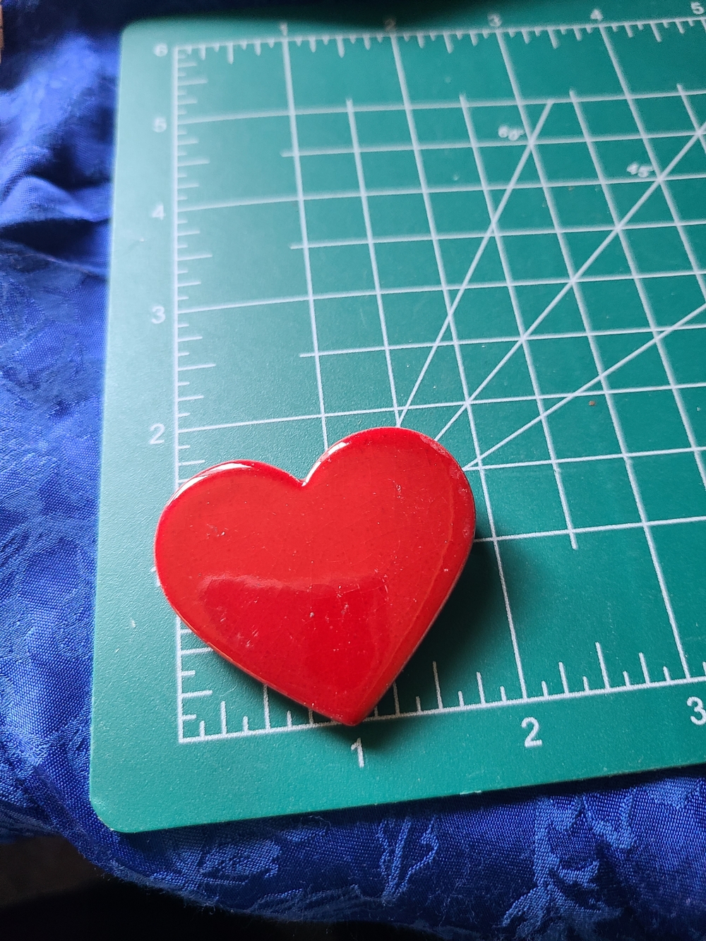 Vintage Red Heart Backpack Charm Purse Backpack Button Dazzle Up Bags